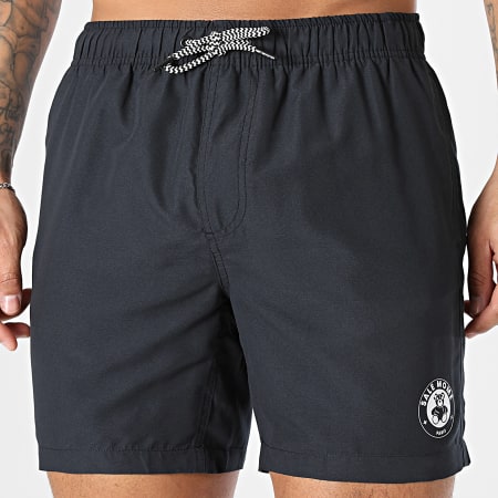 Sale Môme Paris - Short De Bain Little Badge Nounours Noir Blanc