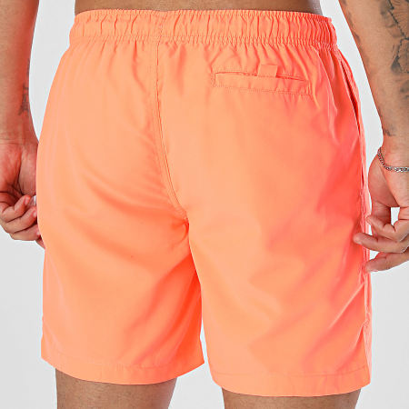 Sale Môme Paris - Short De Bain Little Badge Nounours Orange Fluo
