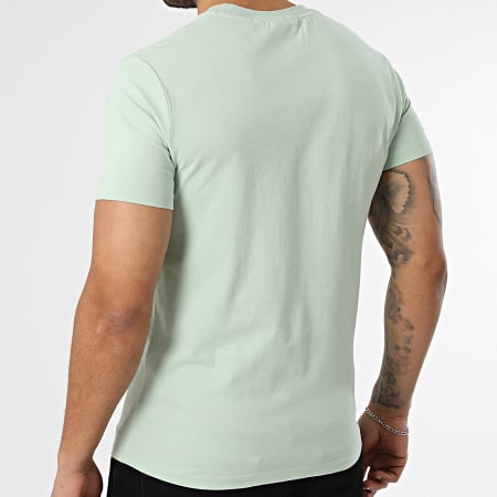 Superdry - Camiseta Essential Logo Embroidery M1011245A Verde Claro