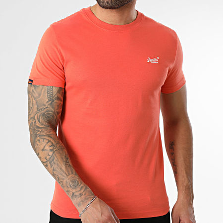 Superdry - Camiseta Essential Logo Embroidery M1011245A Naranja