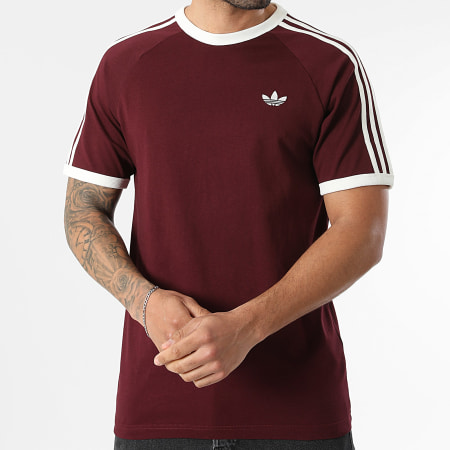 Adidas Originals - Tee Shirt 3 Stripes KQ9639 Bordeaux