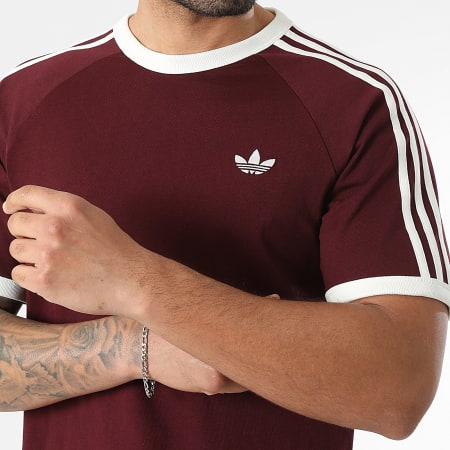 Adidas Originals - Tee Shirt 3 Stripes KQ9639 Bordeaux