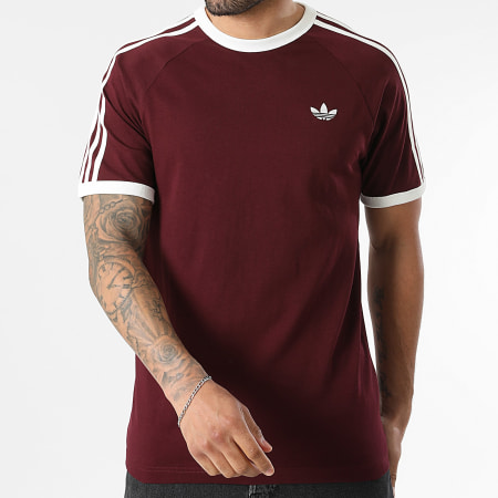 Adidas Originals - Tee Shirt 3 Stripes KQ9639 Bordeaux