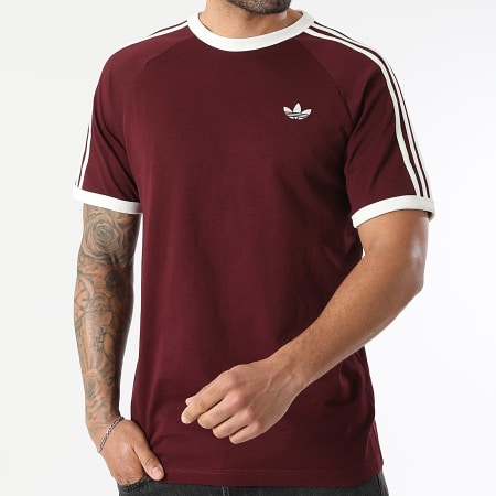 Adidas Originals - Tee Shirt 3 Stripes KQ9639 Bordeaux