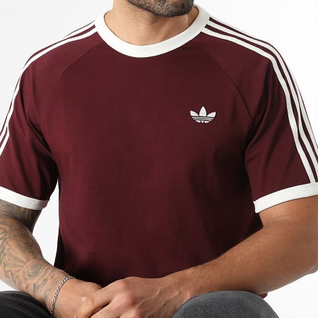 Adidas Originals - Tee Shirt 3 Stripes KQ9639 Bordeaux