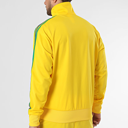 Adidas Originals - Ensemble De Survêtement A Bandes Firebird TP KD3848 KD3840 Jaune Bleu Marine Vert