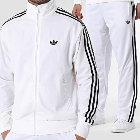 Adidas Originals - Ensemble De Survêtement A Bandes Firebird TT KD8308 KD8322 Blanc