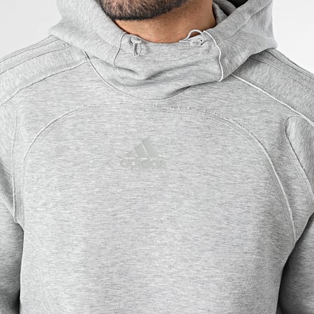 Adidas Sportswear - Sweat Capuche Spacer Cutline KE0709 Gris Chiné