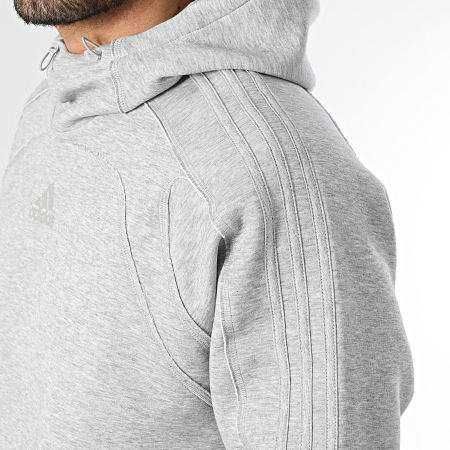Adidas Sportswear - Sweat Capuche Spacer Cutline KE0709 Gris Chiné