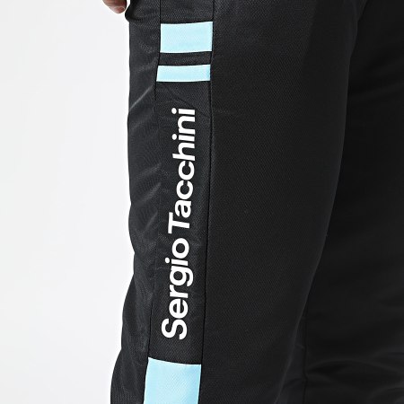 Sergio Tacchini - Ensemble De Survêtement Leone Termoli 41237 41559 Noir Bleu Clair