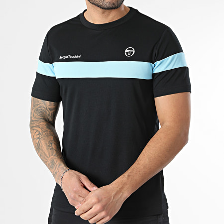 Sergio Tacchini - Ensemble De Survêtement Leone Termoli 41237 41559 Noir Bleu Clair