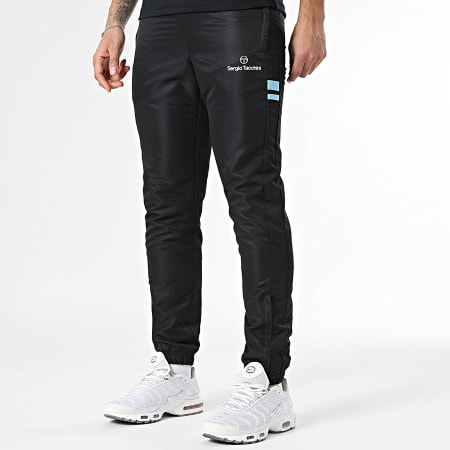 Sergio Tacchini - Ensemble De Survêtement Leone Termoli 41237 41559 Noir Bleu Clair