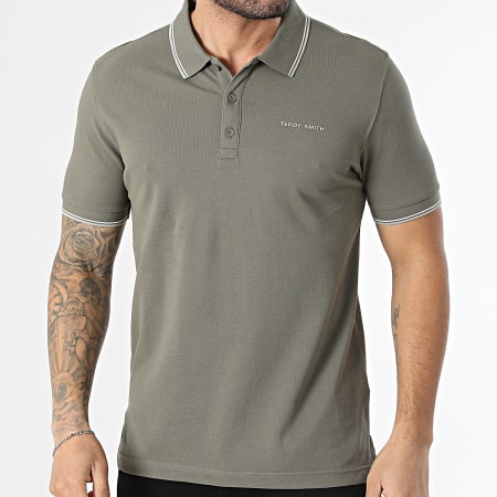 Teddy Smith - Polo Manches Courtes Pasian 2 11316819D Vert Kaki