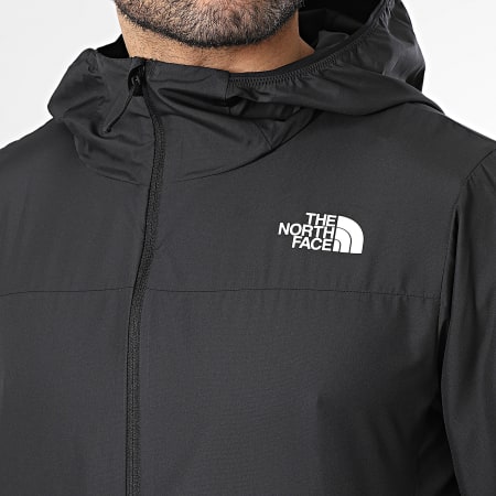 The North Face - Cortavientos Capucha Zipper Fontanales A8FYA Negro