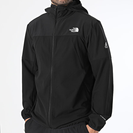 The North Face - Conjunto Cortavientos con capucha y pantalón chándal Transcendent A8G8E A8G8F Negro