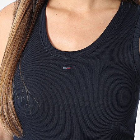 Tommy Jeans - Débardeur Femme Essential Rib 0673 Bleu Marine