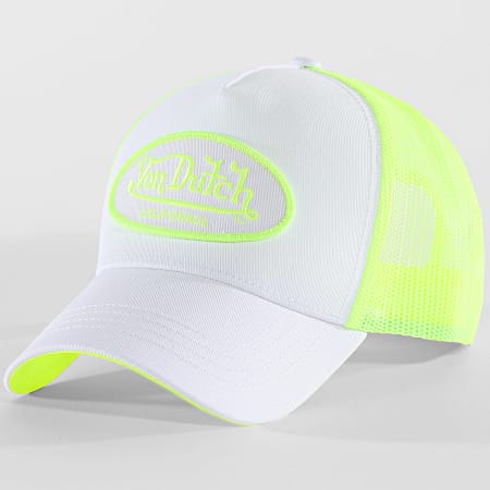 Von Dutch - Casquette Trucker Fluo 02 Blanc Jaune Fluo