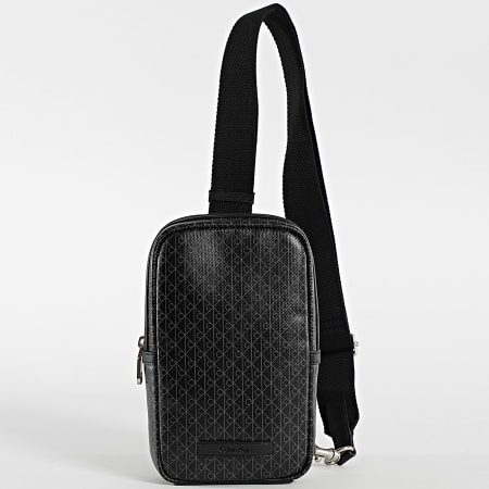 Calvin Klein - Bolso Pecho Emblem Aop Coated Square Sling D3335G Negro
