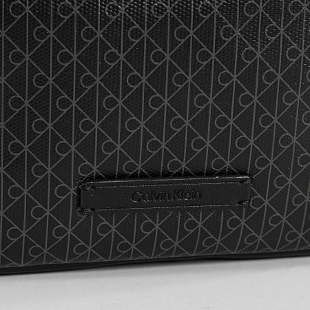 Calvin Klein - Sacoche Emblem Aop Coated Canvas Camera D3314G Noir