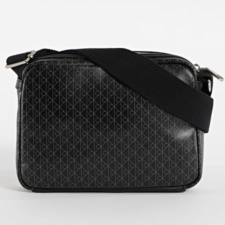 Calvin Klein - Sacoche Emblem Aop Coated Canvas Camera D3314G Noir
