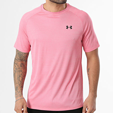 Under Armour - Tee Shirt Loose Fit Tech Textured 1382796 Rose