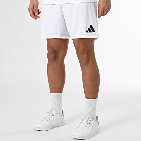 Adidas Sportswear - Ensemble Tee Shirt Et Short Jogging ENT26 Jersey JZ2508 JZ2516 Blanc