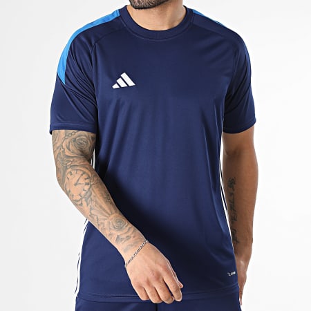 Adidas Sportswear - Ensemble Tee Shirt Et Short Jogging Tiro Essential Jersey KE4054 KH3210 Bleu Marine