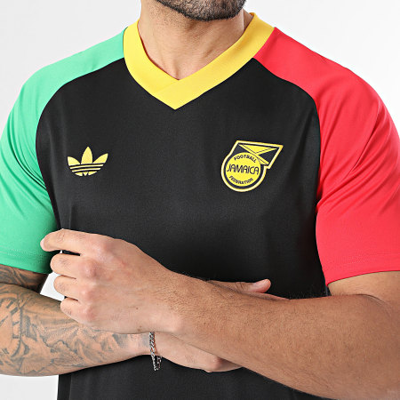 Adidas Originals - Maillot De Foot Jamaïque x Bob Marley KA1909 Noir Rouge Vert Jaune