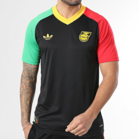 Adidas Originals - Maillot De Foot Jamaïque x Bob Marley KA1909 Noir Rouge Vert Jaune