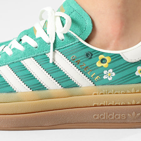 Adidas Originals - Zapatillas Mujer Gazelle Bold W IH1920 Bold Green Off White Eqt Yellow x Liberty London