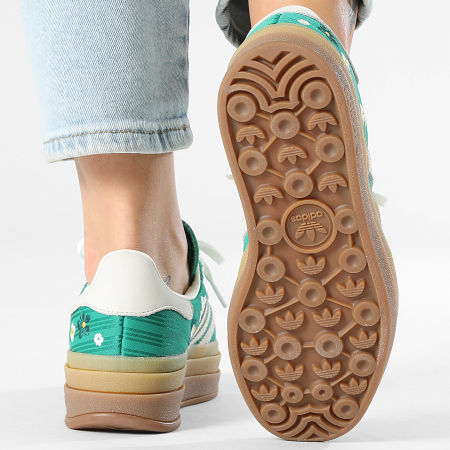 Adidas Originals - Zapatillas Mujer Gazelle Bold W IH1920 Bold Green Off White Eqt Yellow x Liberty London