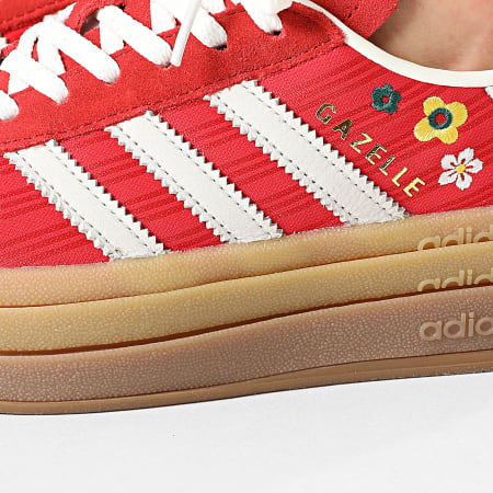 Adidas Originals - Zapatillas Mujer Gazelle Bold W IH1921 Better Scarlet Off White Eqt Yellow x Liberty London