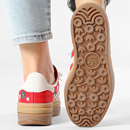 Adidas Originals - Zapatillas Mujer Gazelle Bold W IH1921 Better Scarlet Off White Eqt Yellow x Liberty London