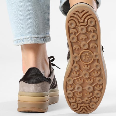 Adidas Originals - Zapatillas Mujer Gazelle Bold W IH4202 Earth Strata Aurora Coffee Gold Metallic