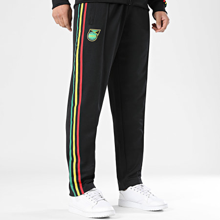 Adidas Originals - Pantalone Jogging 3 Strisce Jamaica x Bob Marley Originals JY5226 Nero Rosso Giallo Verde