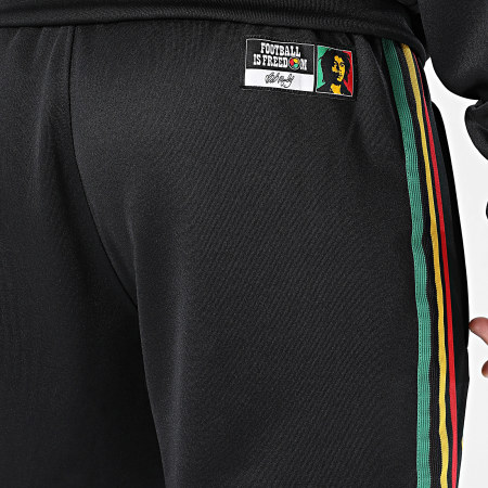 Adidas Originals - Pantalone Jogging 3 Strisce Jamaica x Bob Marley Originals JY5226 Nero Rosso Giallo Verde