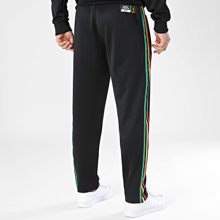 Adidas Originals - Pantalone Jogging 3 Strisce Jamaica x Bob Marley Originals JY5226 Nero Rosso Giallo Verde