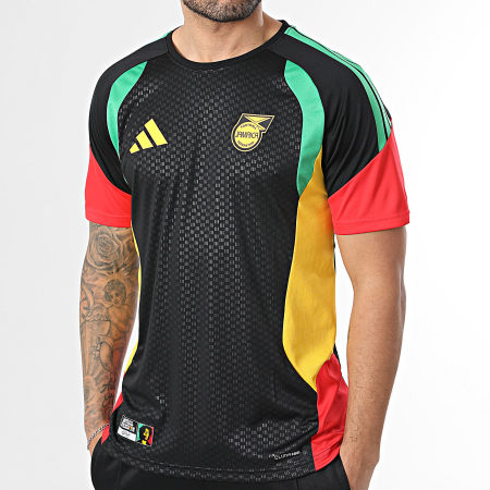 Adidas Sportswear - Maillot De Foot Jamaïque x Bob Marley Tiro KB3369 Noir Rouge Vert Jaune