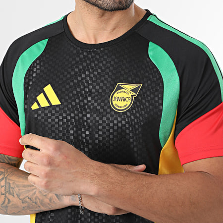 Adidas Sportswear - Maillot De Foot Jamaïque x Bob Marley Tiro KB3369 Noir Rouge Vert Jaune