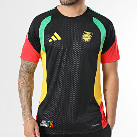 Adidas Sportswear - Maillot De Foot Jamaïque x Bob Marley Tiro KB3369 Noir Rouge Vert Jaune