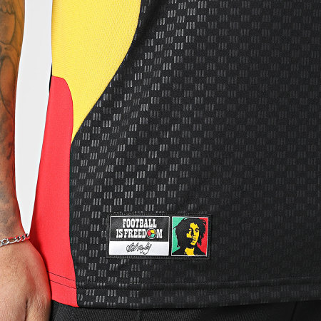 Adidas Sportswear - Maillot De Foot Jamaïque x Bob Marley Tiro KB3369 Noir Rouge Vert Jaune
