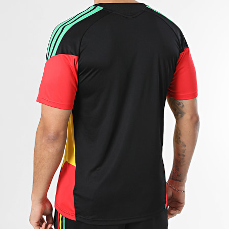 Adidas Sportswear - Maillot De Foot Jamaïque x Bob Marley Tiro KB3369 Noir Rouge Vert Jaune