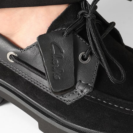 Clarks - Zapatos Náuticos Cleyhill Boat Black Suede