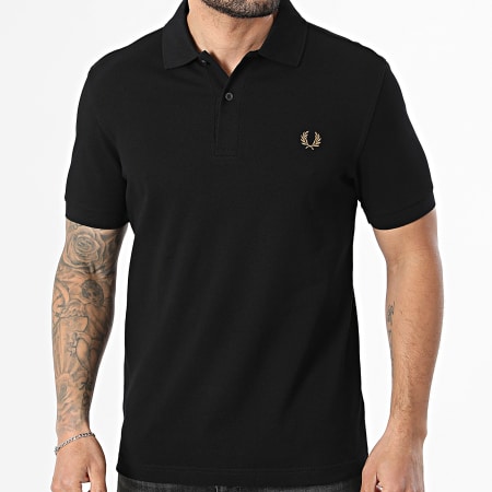 Fred Perry - Polo Manches Courtes The Fred Perry M6000 Noir Doré