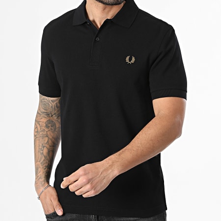 Fred Perry - Polo Manches Courtes The Fred Perry M6000 Noir Doré