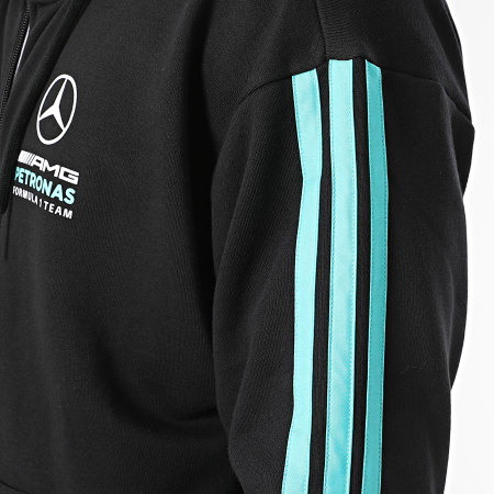 Adidas Sportswear - Sweat Capuche Zippé A Bandes Mercedes DNA KE5910 Noir