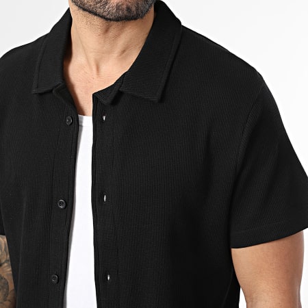 Deeluxe - Camisa de manga corta texturizada Turman 06T4302M Negro