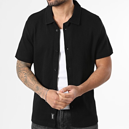 Deeluxe - Camisa de manga corta texturizada Turman 06T4302M Negro
