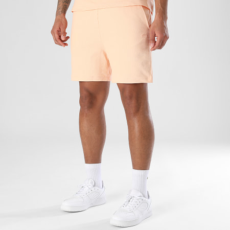 Lacoste - Short Jogging Logo Brodé Crocodile Ton Sur Ton Orange