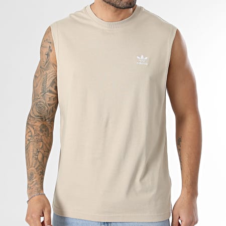 Adidas Originals - Tee Shirt Sans Manches Trefoil Essentials KE3397 Beige